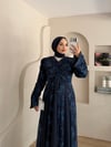 Lara Desen Baskılı Tül Şifon Elbise