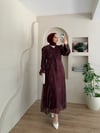 Lara Desen Baskılı Tül Şifon Elbise