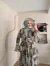 Larin Kruvaze Desenli Şifon Takım