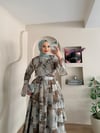 Larin Kruvaze Desenli Şifon Takım