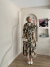 Larin Kruvaze Desenli Şifon Takım