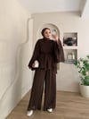 Larne Yarasa Kol Şifon Takım