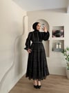 Leya Taşlı  Dantel Detay İthal Elbise