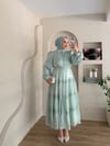 Leya Taşlı  Dantel Detay İthal Elbise