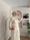 Lilas Pelerinli Büzgülü Takım