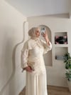 Lilas Pelerinli Büzgülü Takım