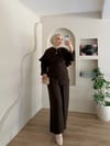 Lilas Pelerinli Büzgülü Takım