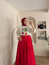 Limonedi Baskılı Oversize Bluz