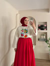 Limonedi Baskılı Oversize Bluz