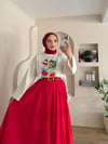 Limonedi Baskılı Oversize Bluz
