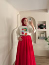 Limonedi Baskılı Oversize Bluz