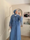 Lolly Dantel Detaylı Pantalonlu Şifon Takım