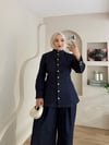 Luis Kuşaklı Kot Pantolonlu Takım