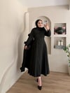 Lurex Gül Detaylı Pelerinli Abiye