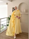 Lurex Gül Detaylı Pelerinli Abiye