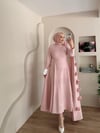 Lurex Gül Detaylı Pelerinli Abiye