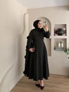 Lurex Gül Detaylı Pelerinli Abiye