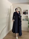 Lurex Gül Detaylı Pelerinli Abiye