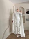 Lurex Gül Detaylı Pelerinli Abiye