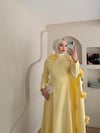 Lurex Gül Detaylı Pelerinli Abiye