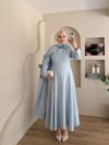Lurex Gül Detaylı Pelerinli Abiye