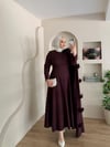 Lurex Gül Detaylı Pelerinli Abiye