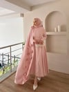 Lurex Gül Detaylı Pelerinli Abiye