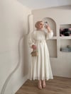 Mariam Broş Detaylı Elbise 