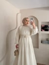 Mariam Broş Detaylı Elbise 