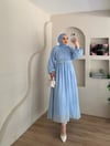 Mariam Broş Detaylı Elbise 