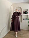 Mariam Broş Detaylı Elbise 