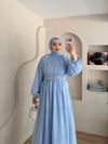 Mariam Broş Detaylı Elbise 
