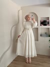 Mariam Broş Detaylı Elbise 