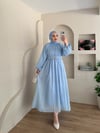 Mariam Broş Detaylı Elbise 