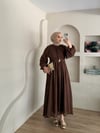 Mariam Broş Detaylı Elbise 