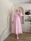 Mariam Broş Detaylı Elbise 
