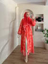 Mela Desenli Şallı Abaya