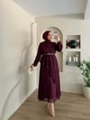 Meyra Tül Detay Kemerli Elbise