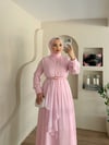 Meyra Tül Detay Kemerli Elbise