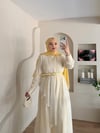 Meyra Tül Detay Kemerli Elbise