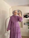 Milena Fırfır Detay Şifon Elbise