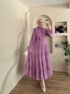 Milena Fırfır Detay Şifon Elbise