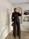Milva Bağlama Detay Ceket Pantalon Takım