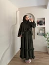 Monisa Fırfır Detay Şallı Elbise