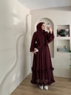 Monisa Fırfır Detay Şallı Elbise