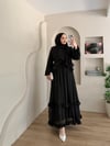 Monisa Fırfır Detay Şallı Elbise