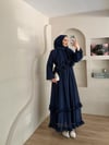 Monisa Fırfır Detay Şallı Elbise