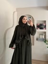 Monisa Fırfır Detay Şallı Elbise