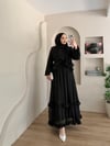 Monisa Fırfır Detay Şallı Elbise