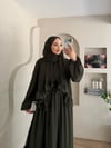 Monisa Fırfır Detay Şallı Elbise